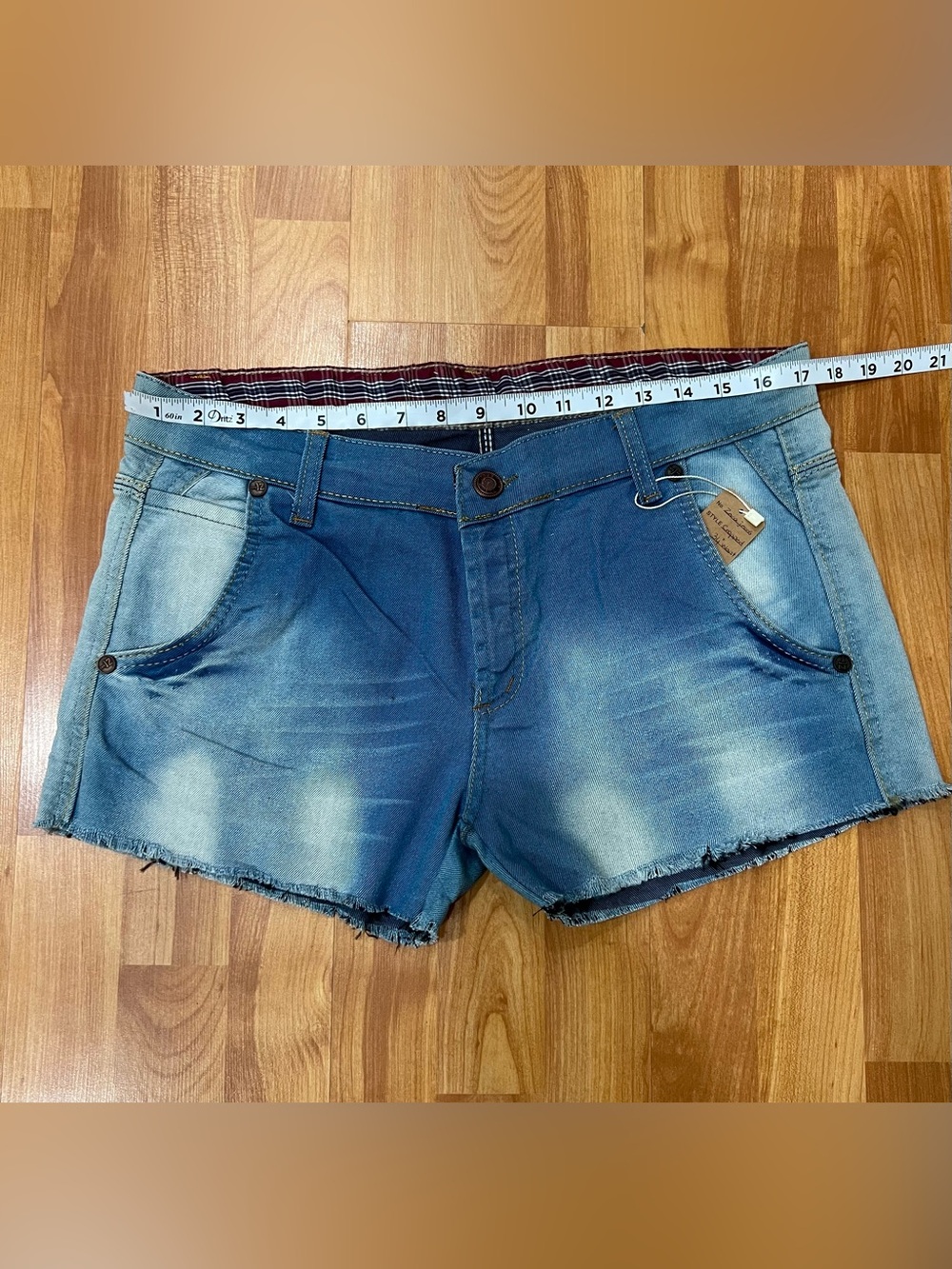 💚Women's Blue Washed Denim Shorts
